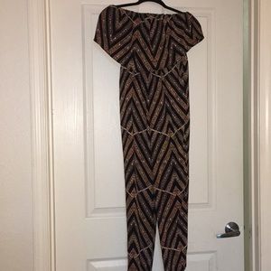 Astr strapless jumpsuit
